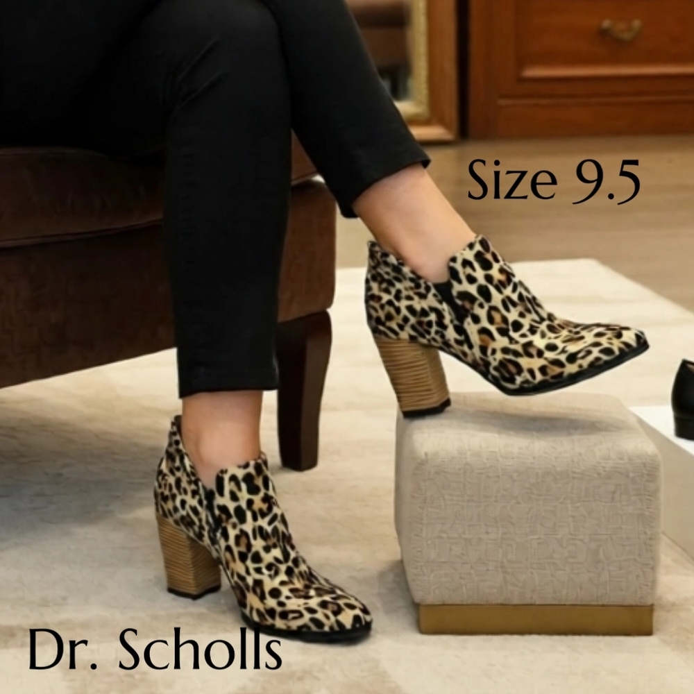 Dr. Scholl's Animal Print Ankle Booties